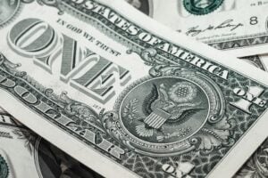 One dollar bill
