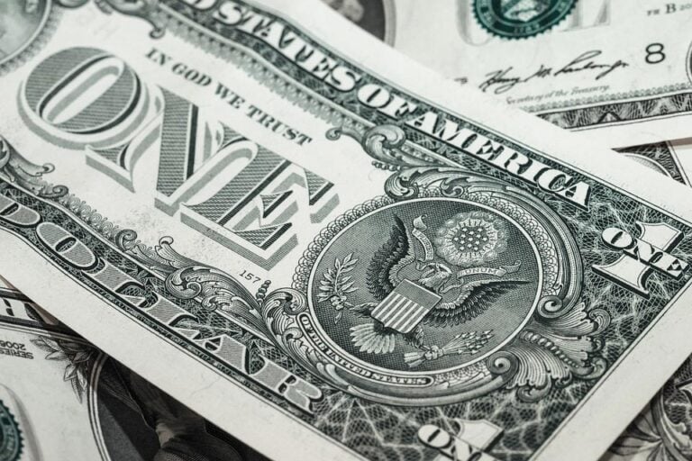 One dollar bill