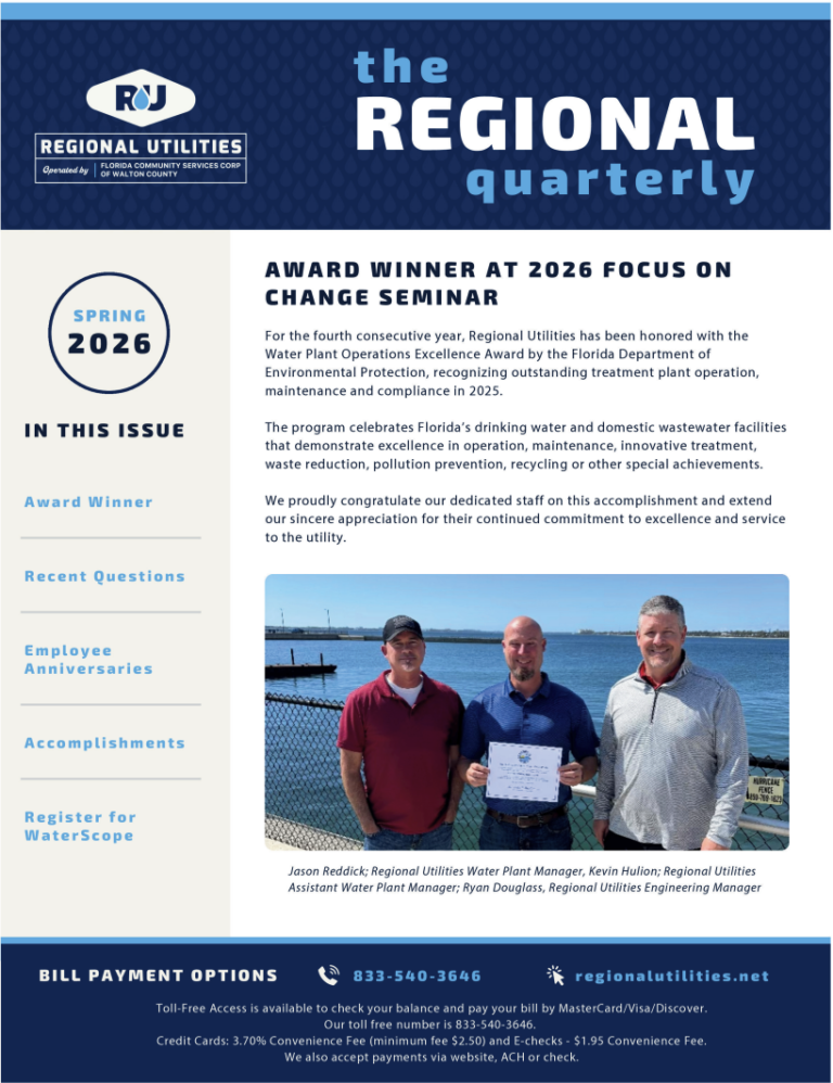 Quarterly newsletter highlighting award recognition